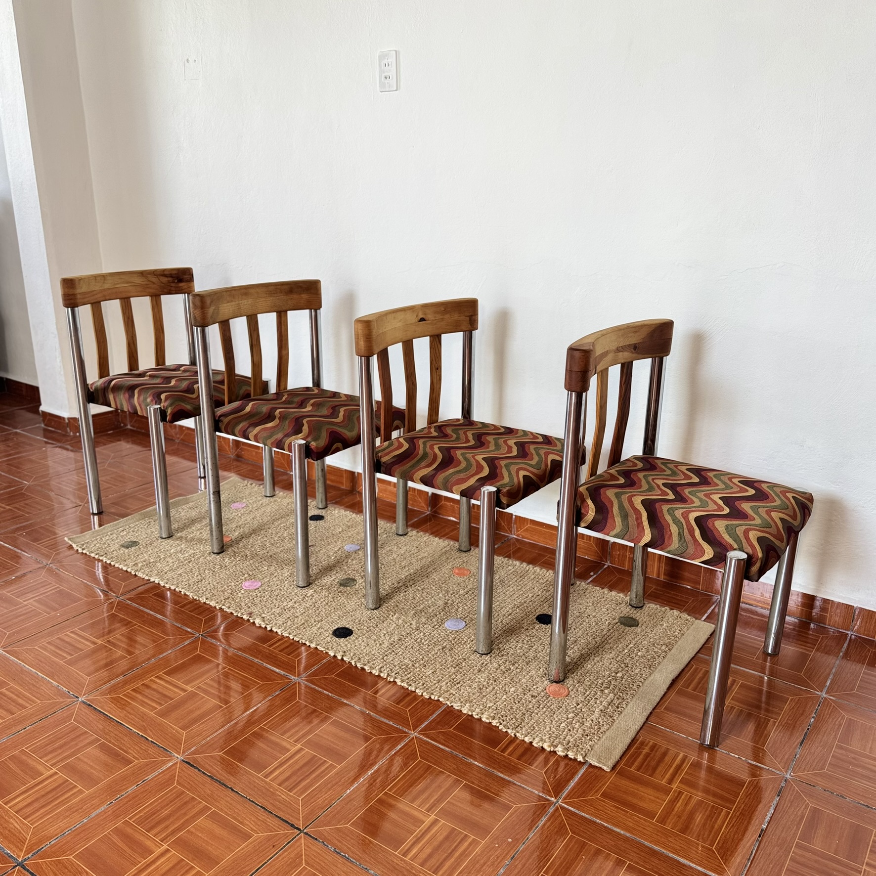 Set (4) de sillas retro mexicanas