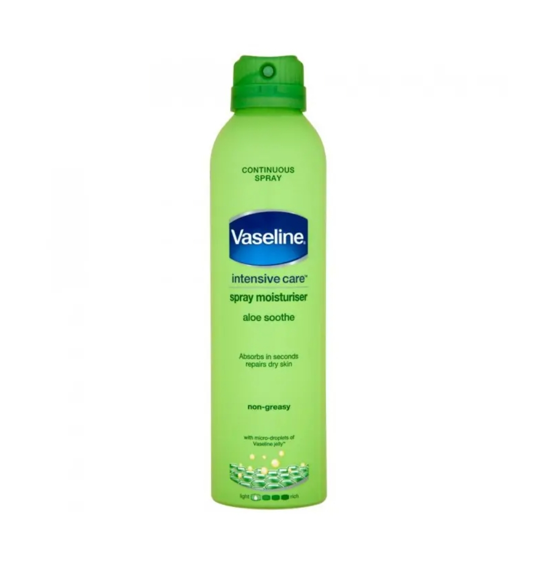 Lotion spray Vaseline Aloe Soothe de 190 ml