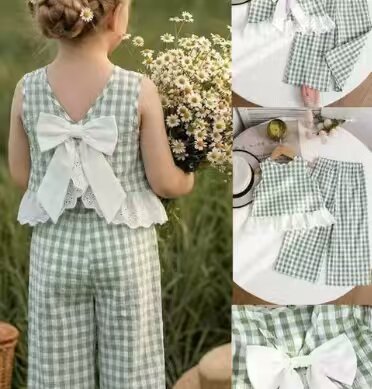 Girls' two-piece summer dress