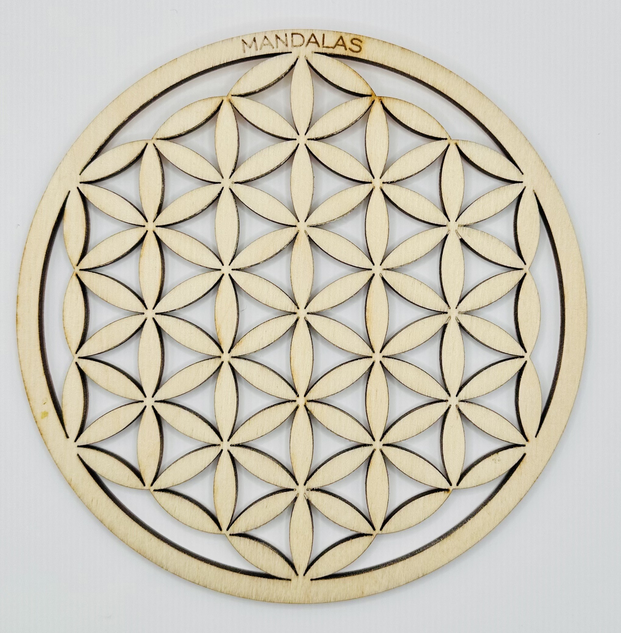 Fleur de vie bois de bouleau