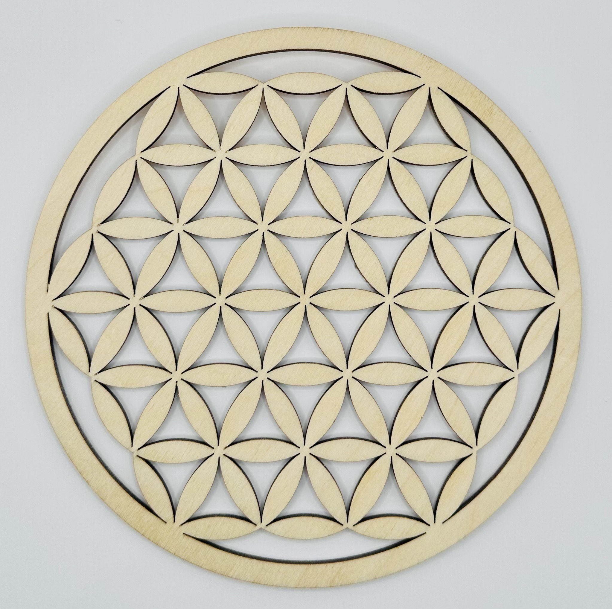 Fleur de vie bois de bouleau