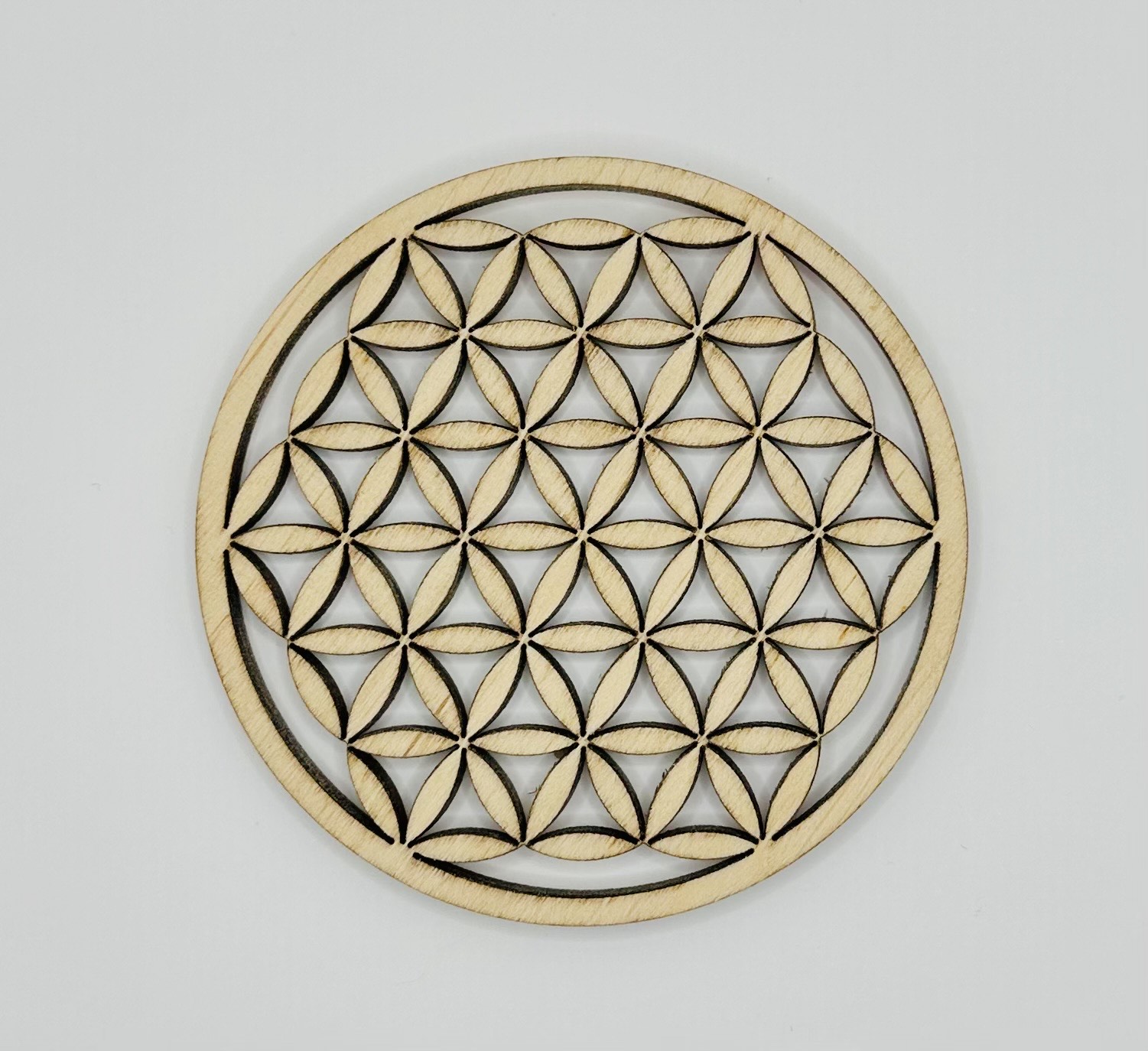 Fleur de vie bois de bouleau