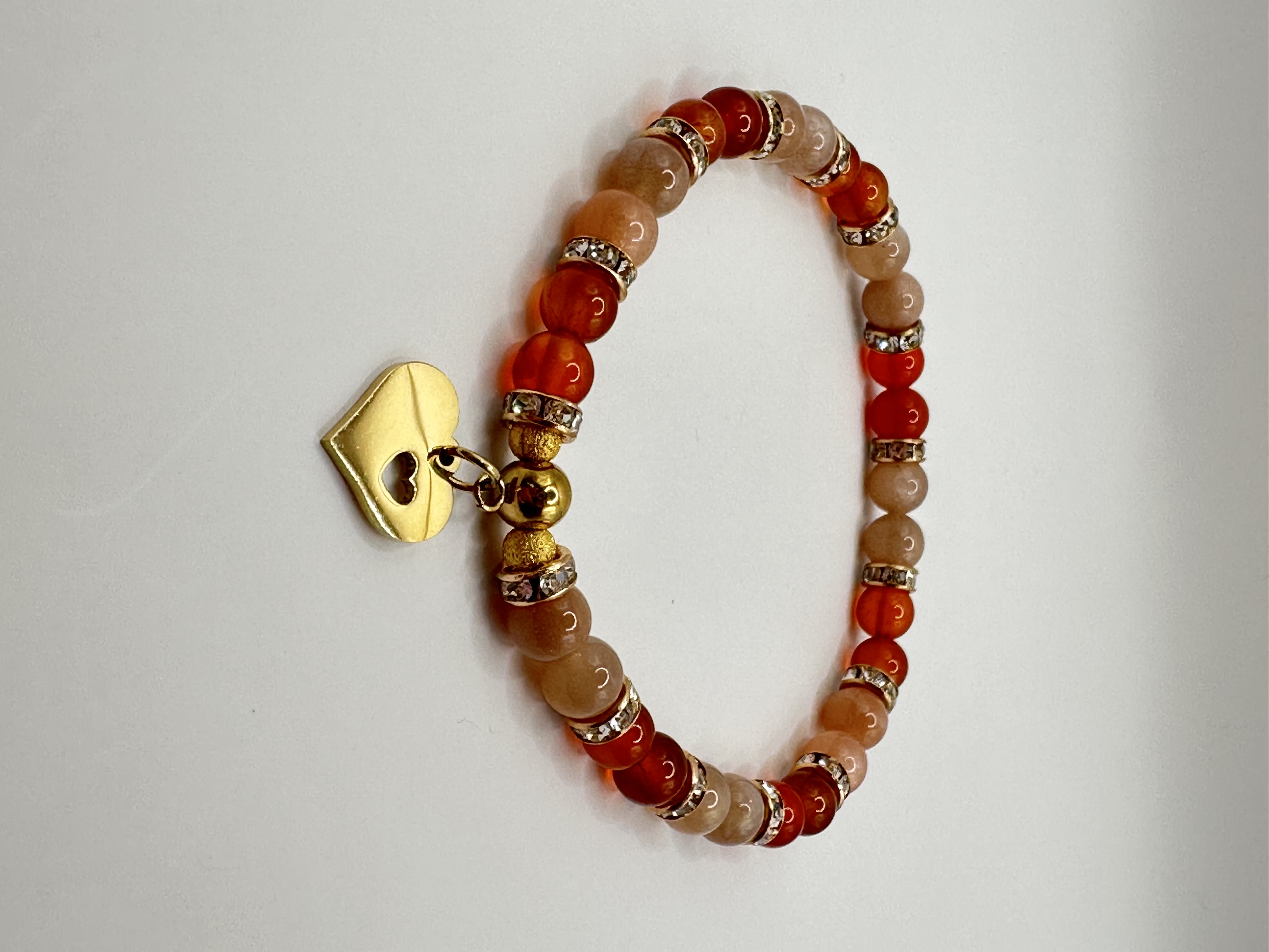 Bracelet pierre de soleil et cornaline