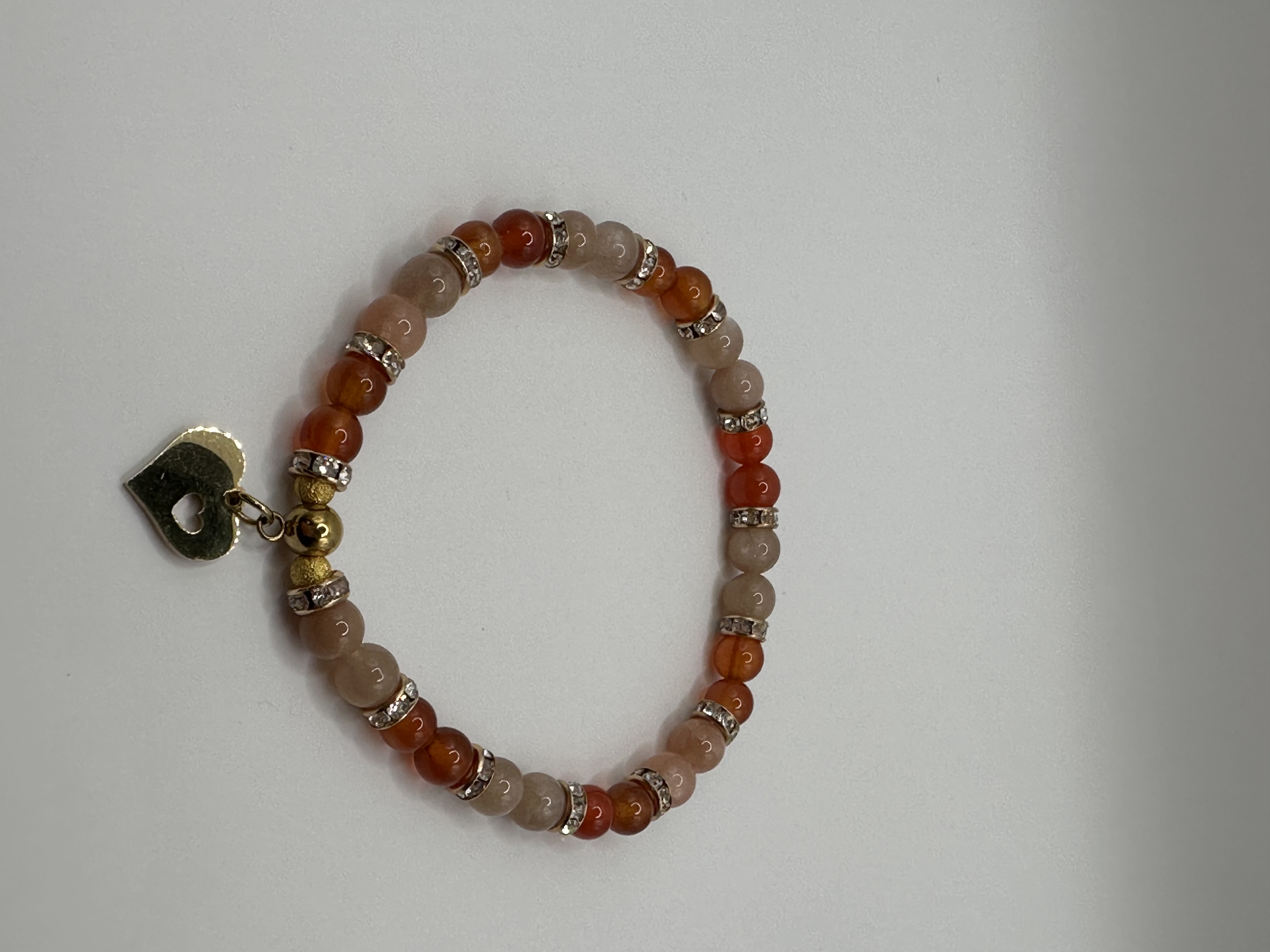 Bracelet pierre de soleil et cornaline