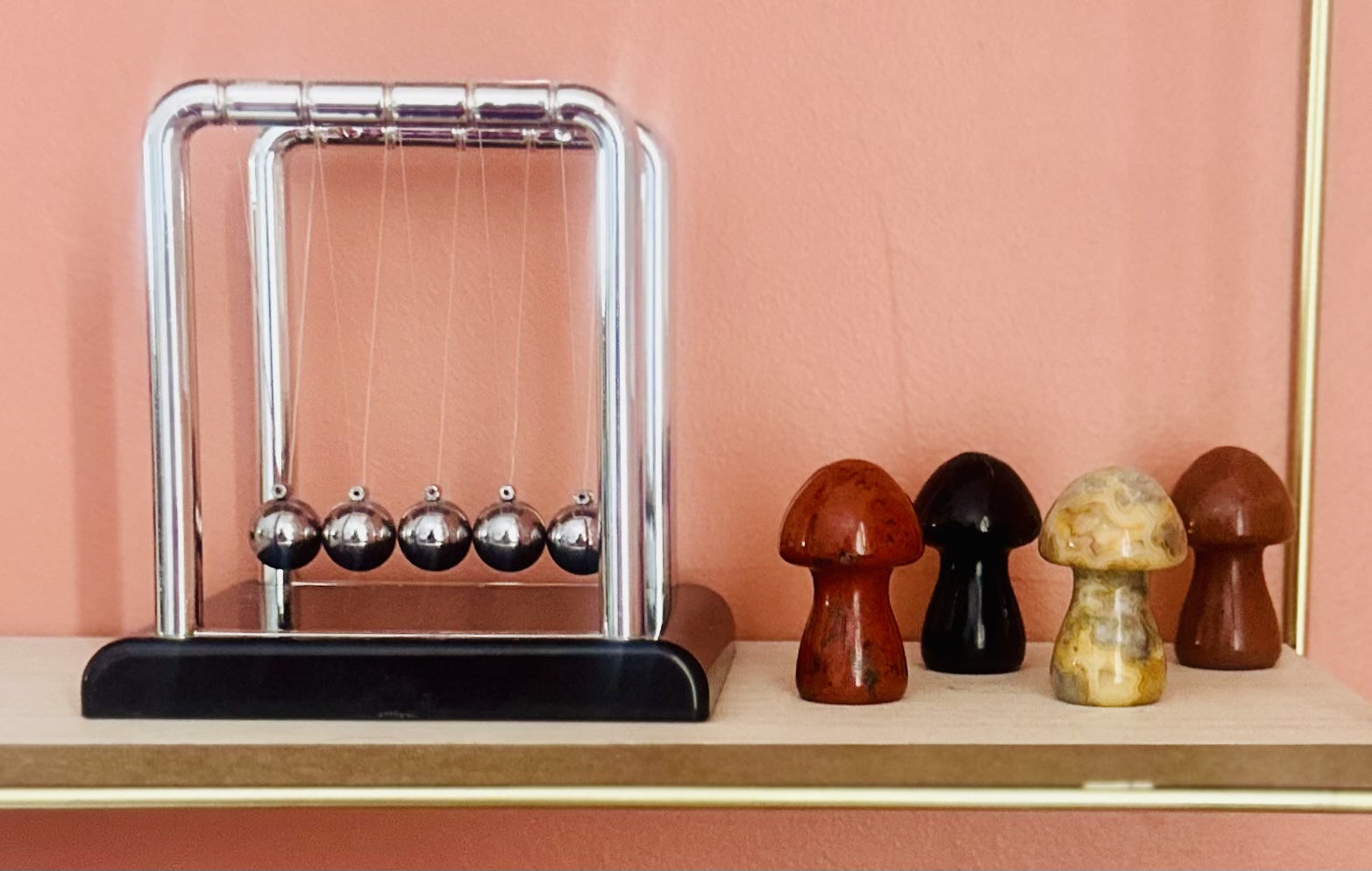 Lot de 4 petits champignons