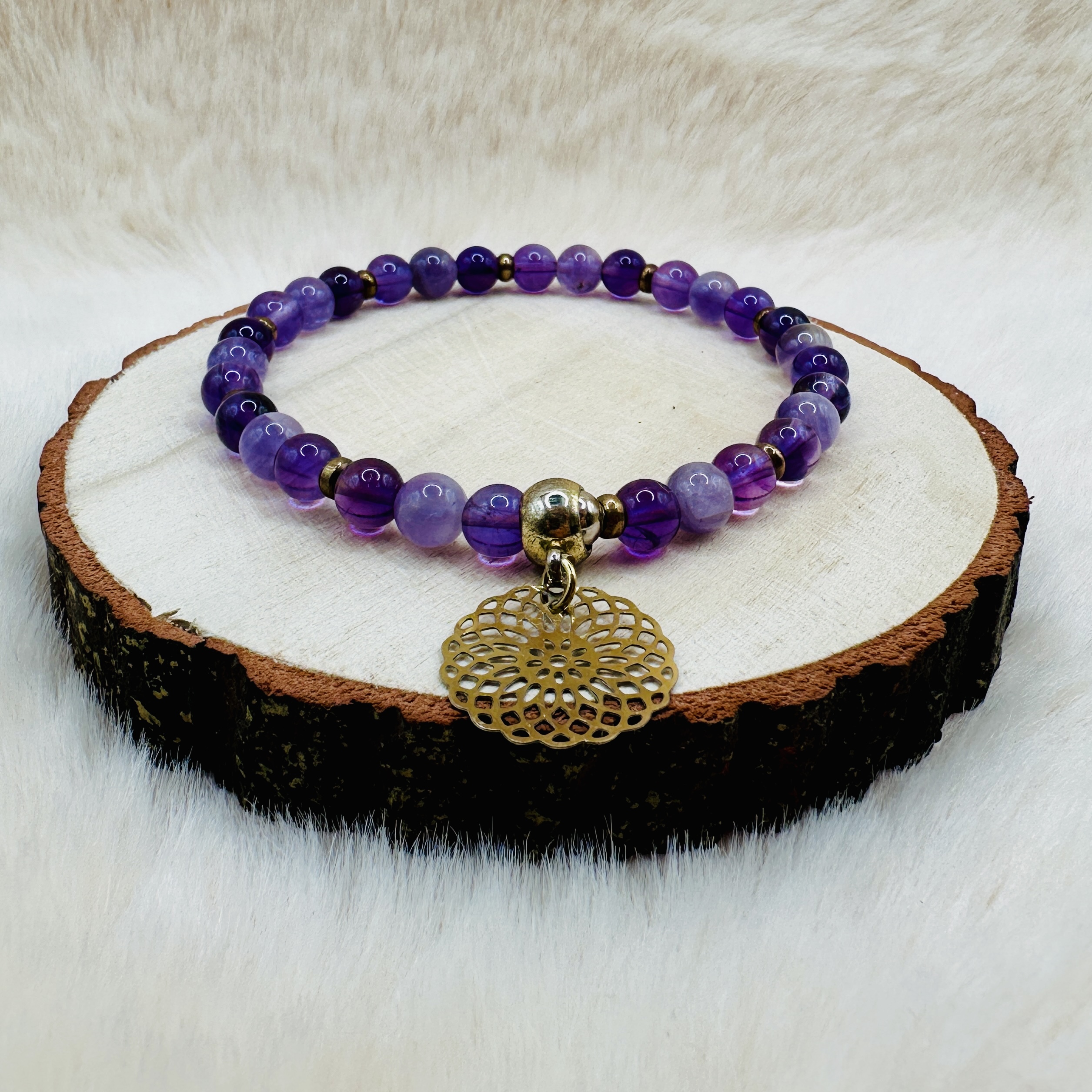 Bracelet duo améthyste