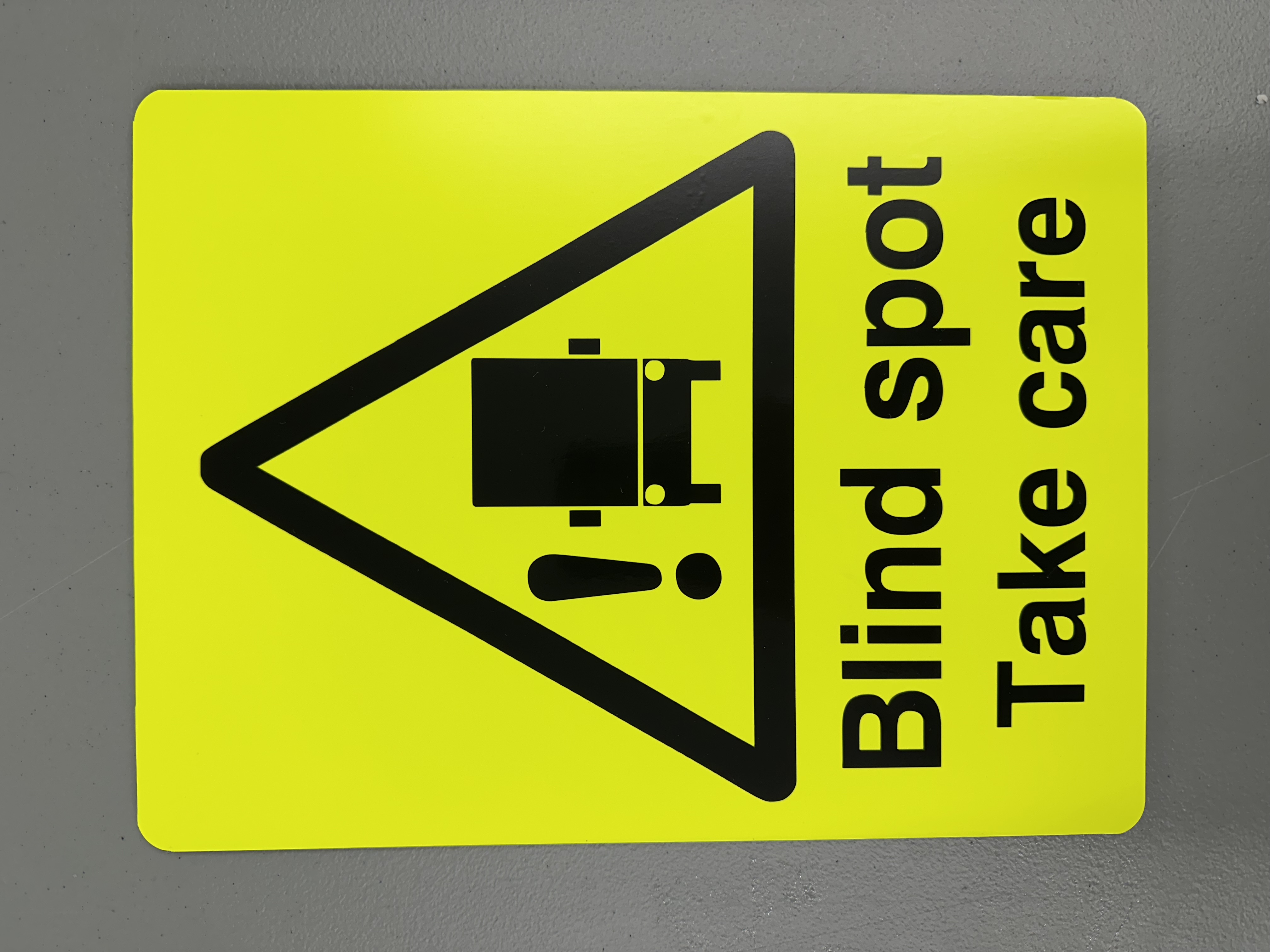 1x Blind Spot sign