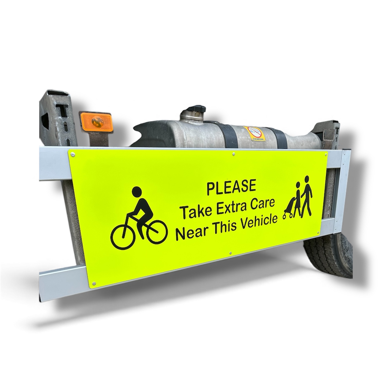 1x HGV Side guard warning sign