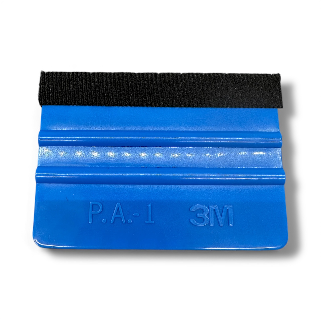 1x Blue plastic squeegee with a premium felt edge 100mm x 75mm