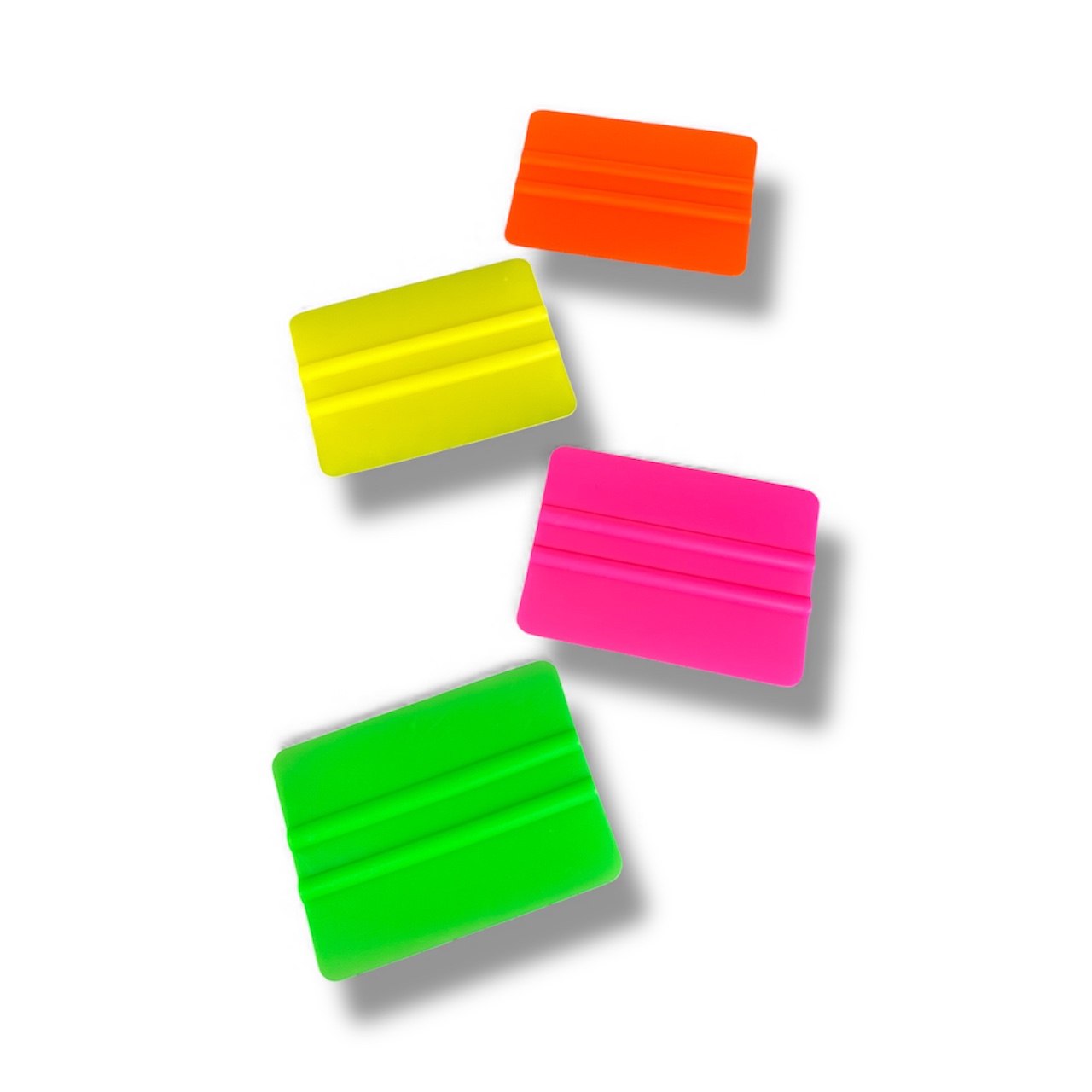 1x Plastic florescent squeegee 100mm x 75mm