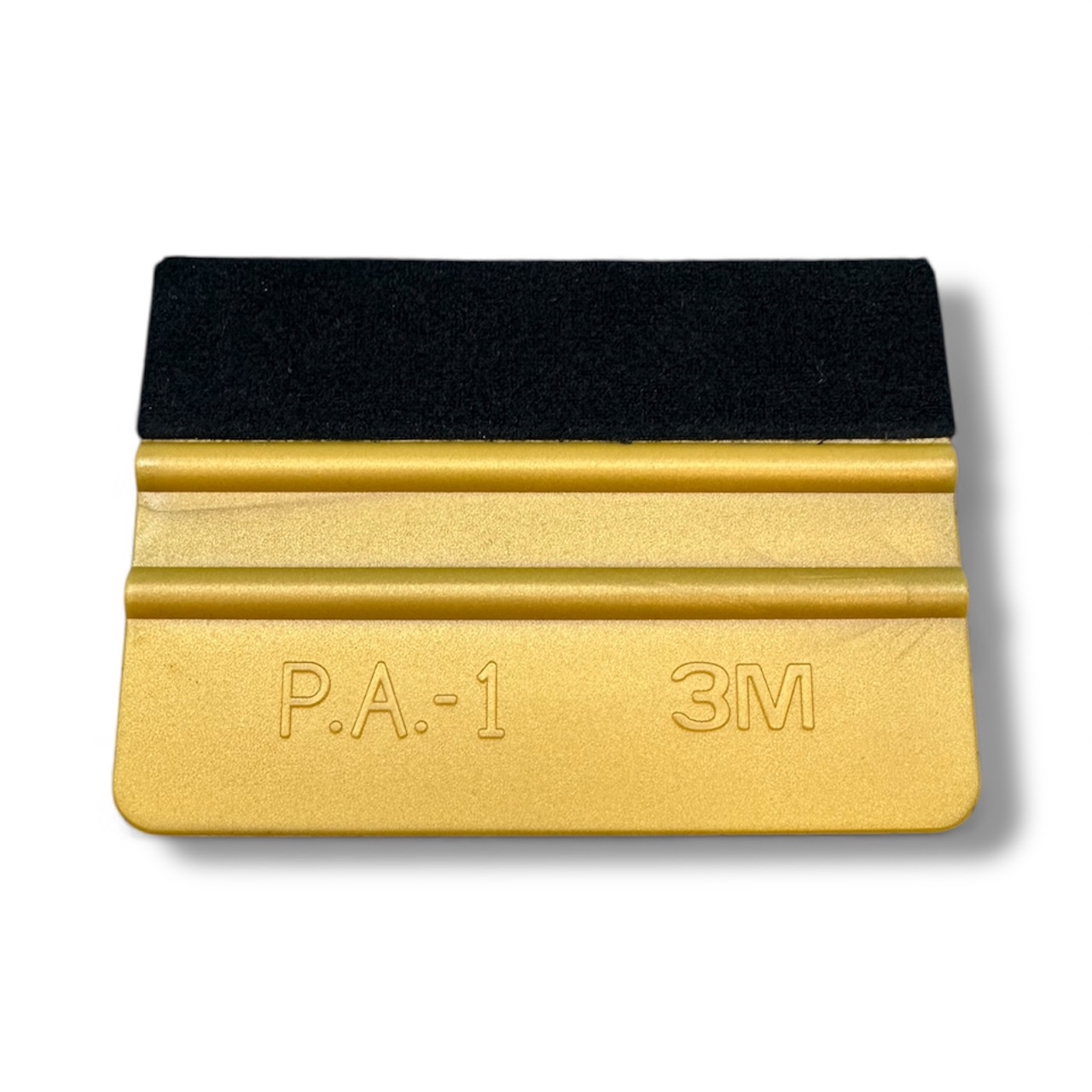 1x Gold plastic squeegee with a premium felt edge 100mm x 75mm