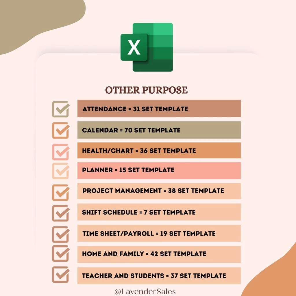 Popular Top New Arrival 432 SET MICROSOFT EXCEL TEMPLATE 2025 Viral