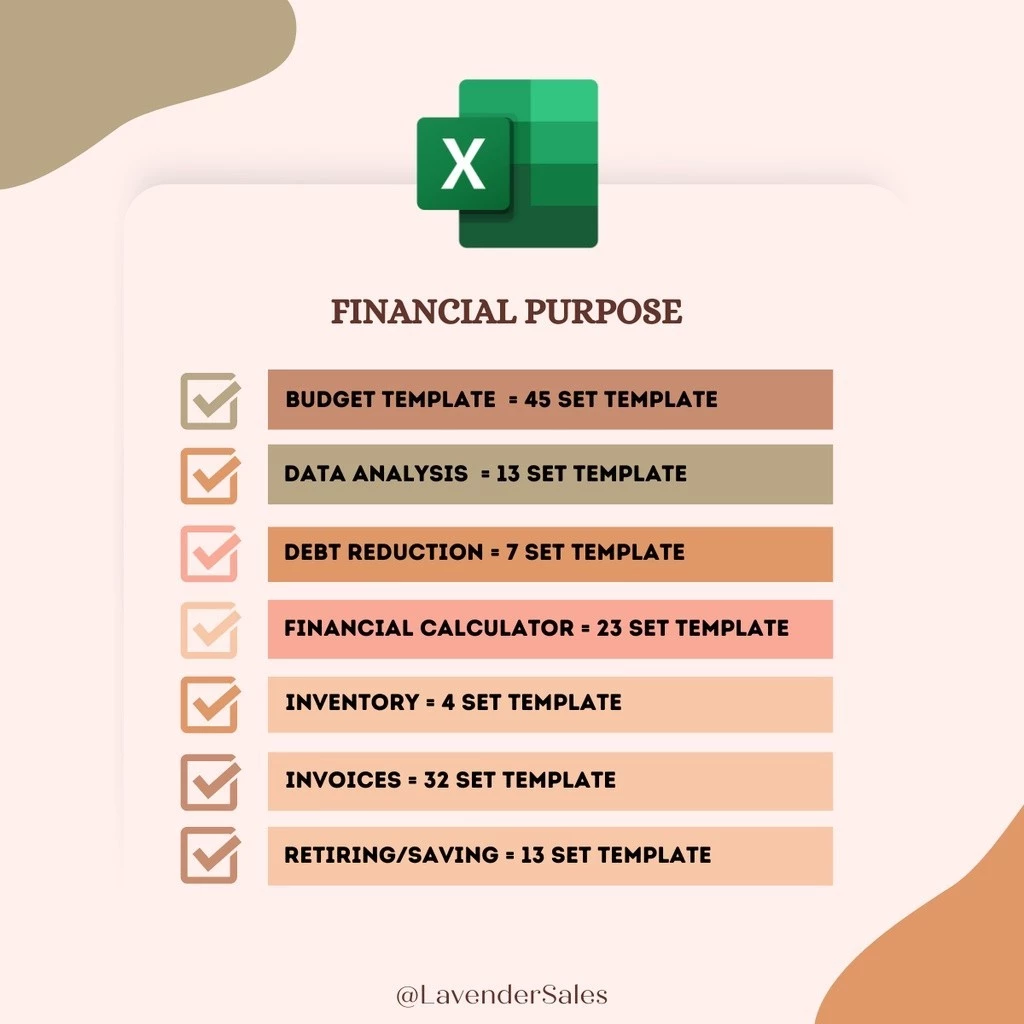 Popular Top New Arrival 432 SET MICROSOFT EXCEL TEMPLATE 2025 Viral