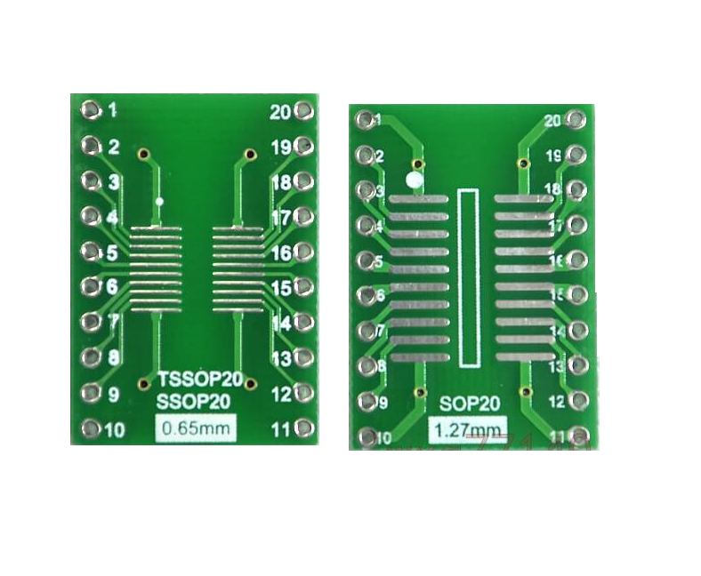 SOIC TO DIP 20 PIN Adapter -TSSOP20/SSOP20/SOP20 