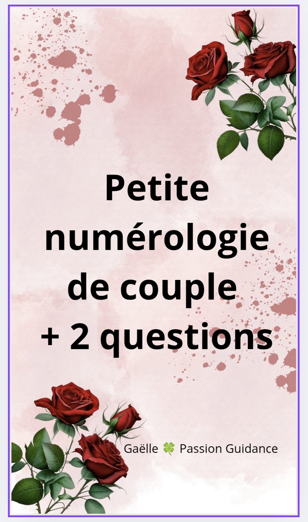 Consultation PETITE NUMÉROLOGIES de COUPLE
