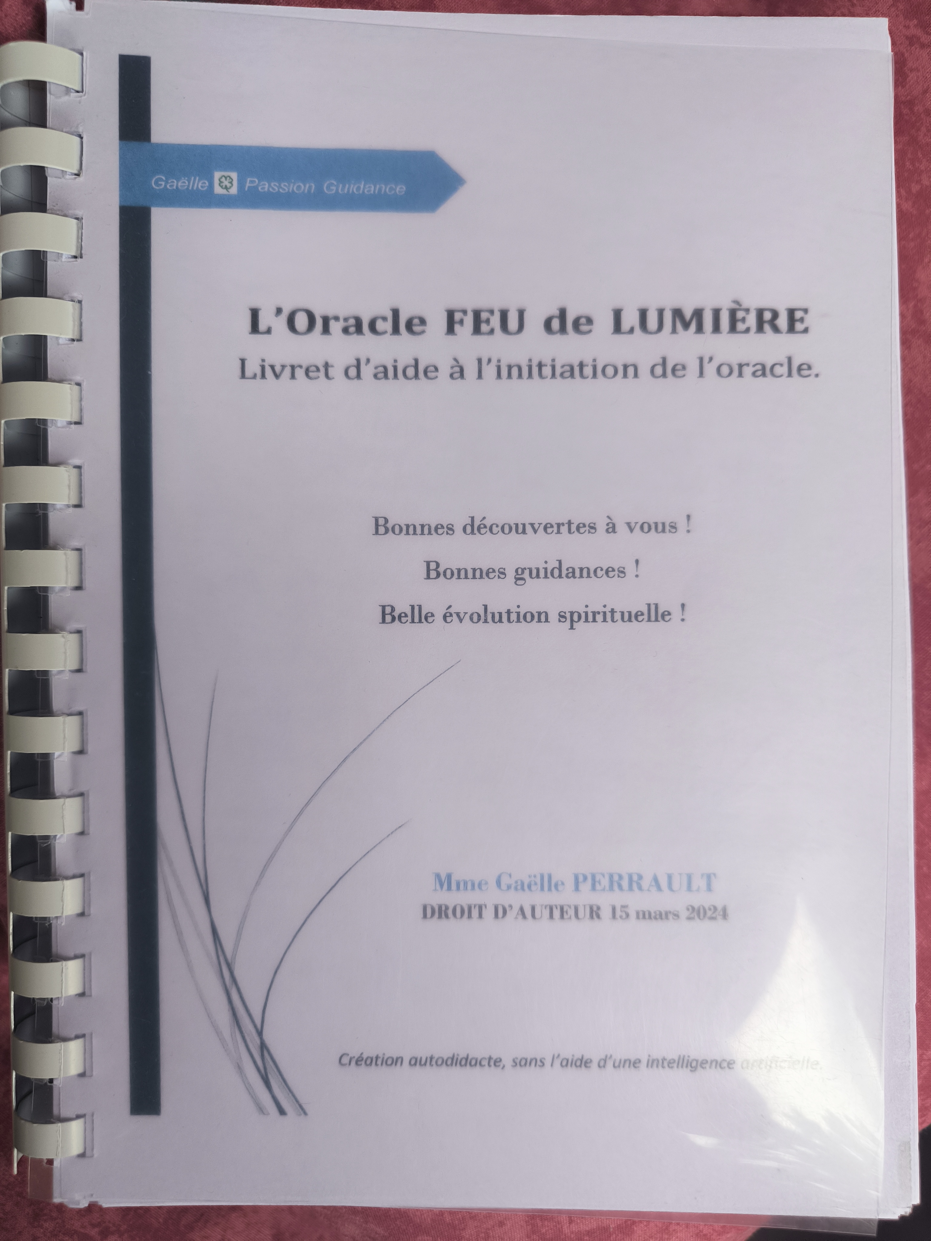 LIVRE de l'Oracle FEU de LUMIÈRE