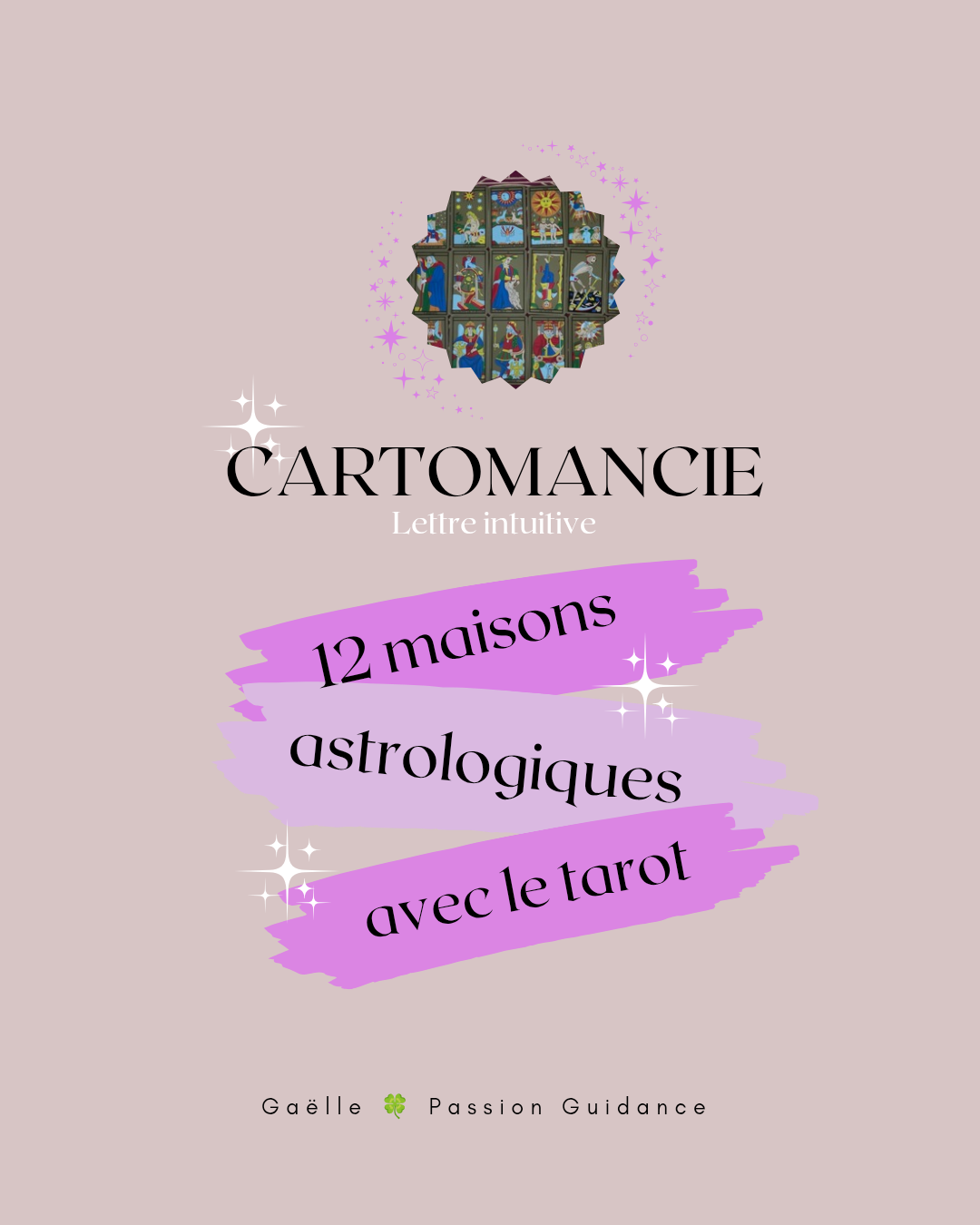 CARTOMANCIE : 12 Maisons Astrologiques + Tarot