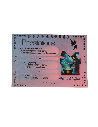 PLAISIR D'OFFRIR UNE CARTE CADEAU