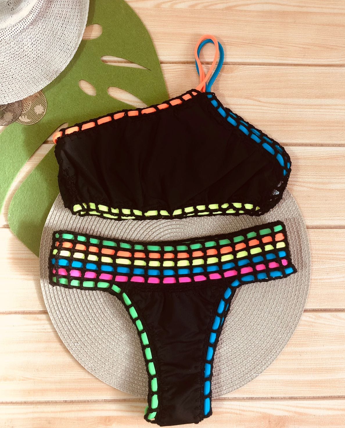 Biquíni Cinturado Black Neon