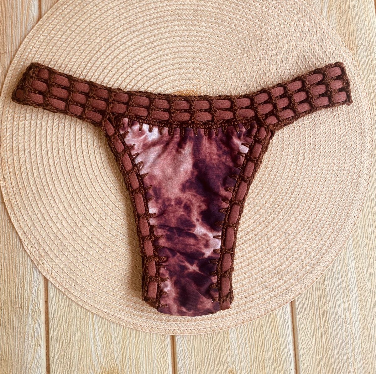 Calcinha Tradicional Capuccino Tie Die