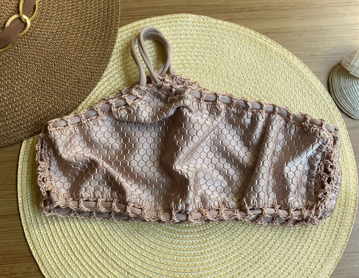 Biquíni Colméia Amêndoa Cinturado 