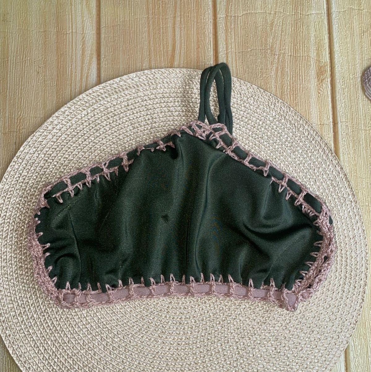 Top Alça Única Croco