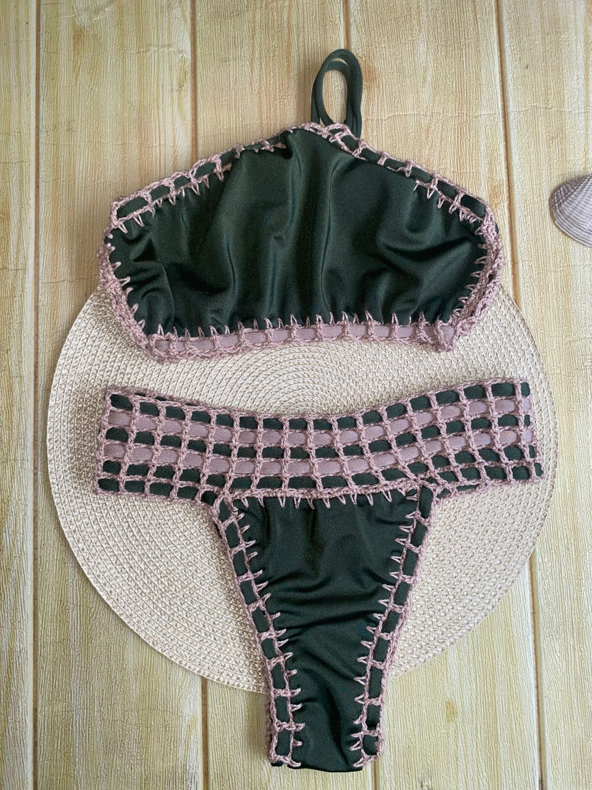 Biquíni Croco Cinturado Top