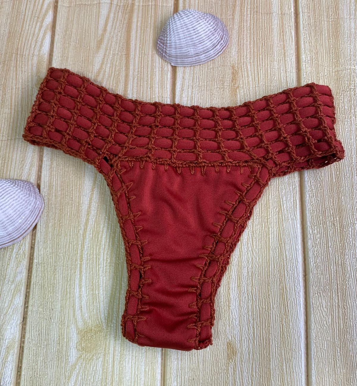 Calcinha Cinturada Bordô