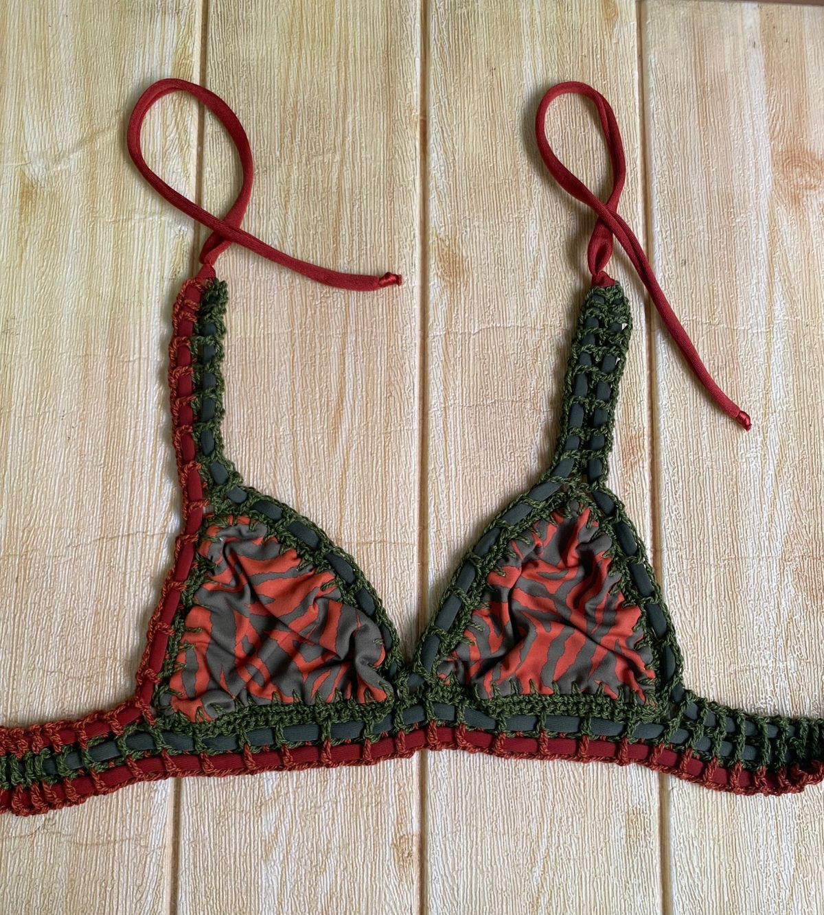 Biquíni Paradise Oliva Cinturada 