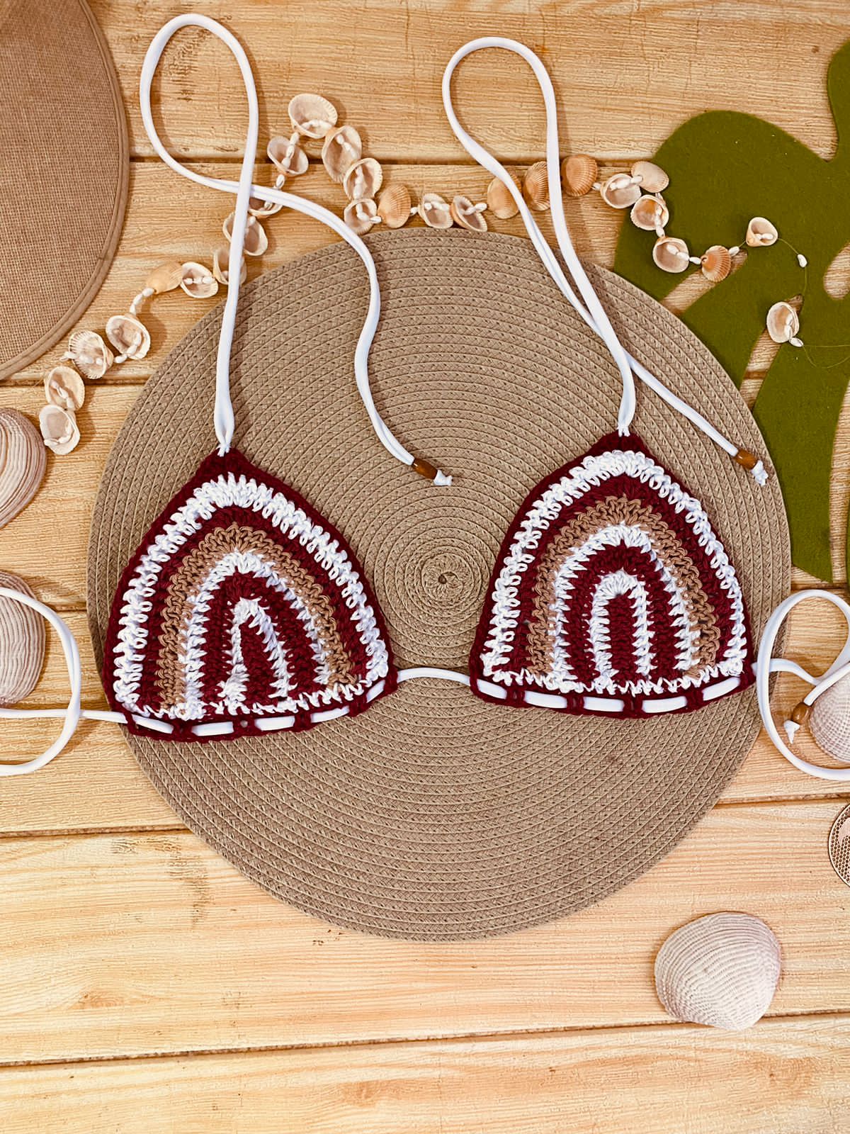 Sutiã Cortininha White Marsala