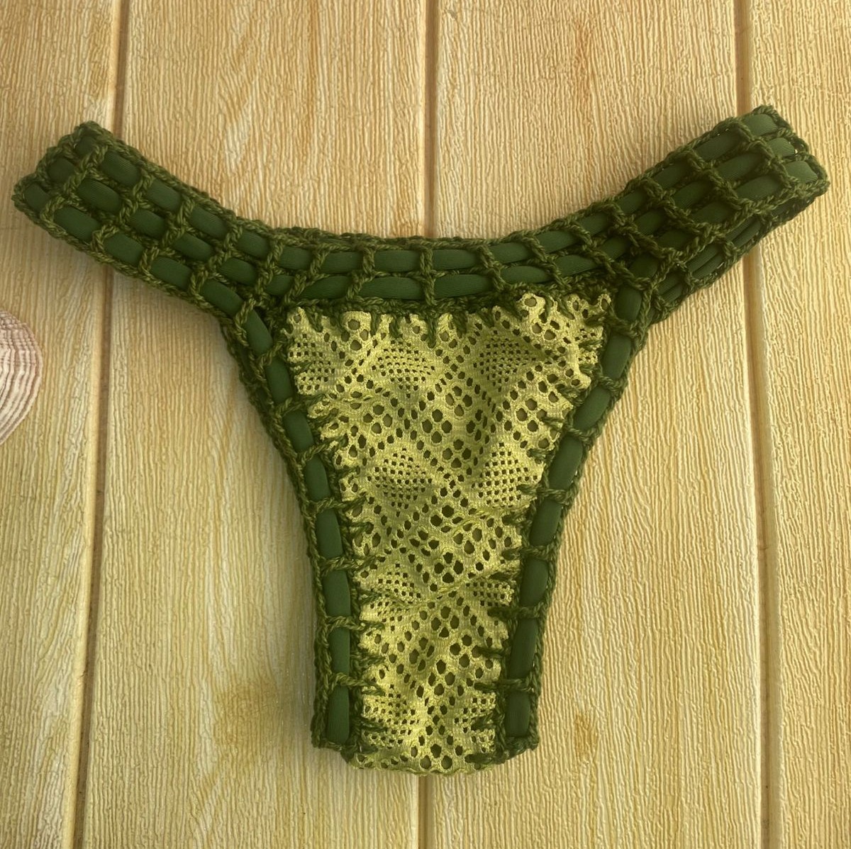 Calcinha Tradicional Botânico Rendado 