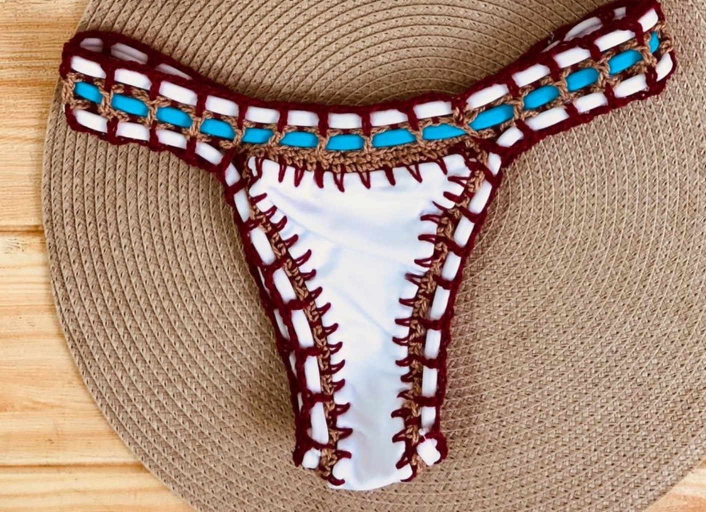 Calcinha Tradicional White Marsala