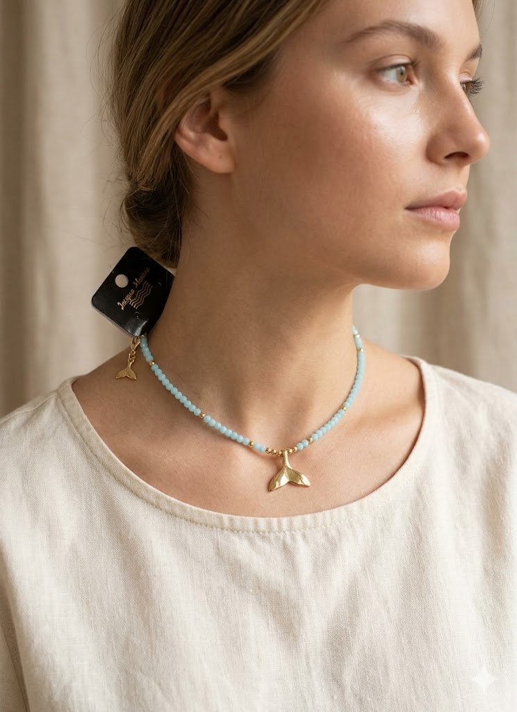 Chocker Beluga Azul - Ch084