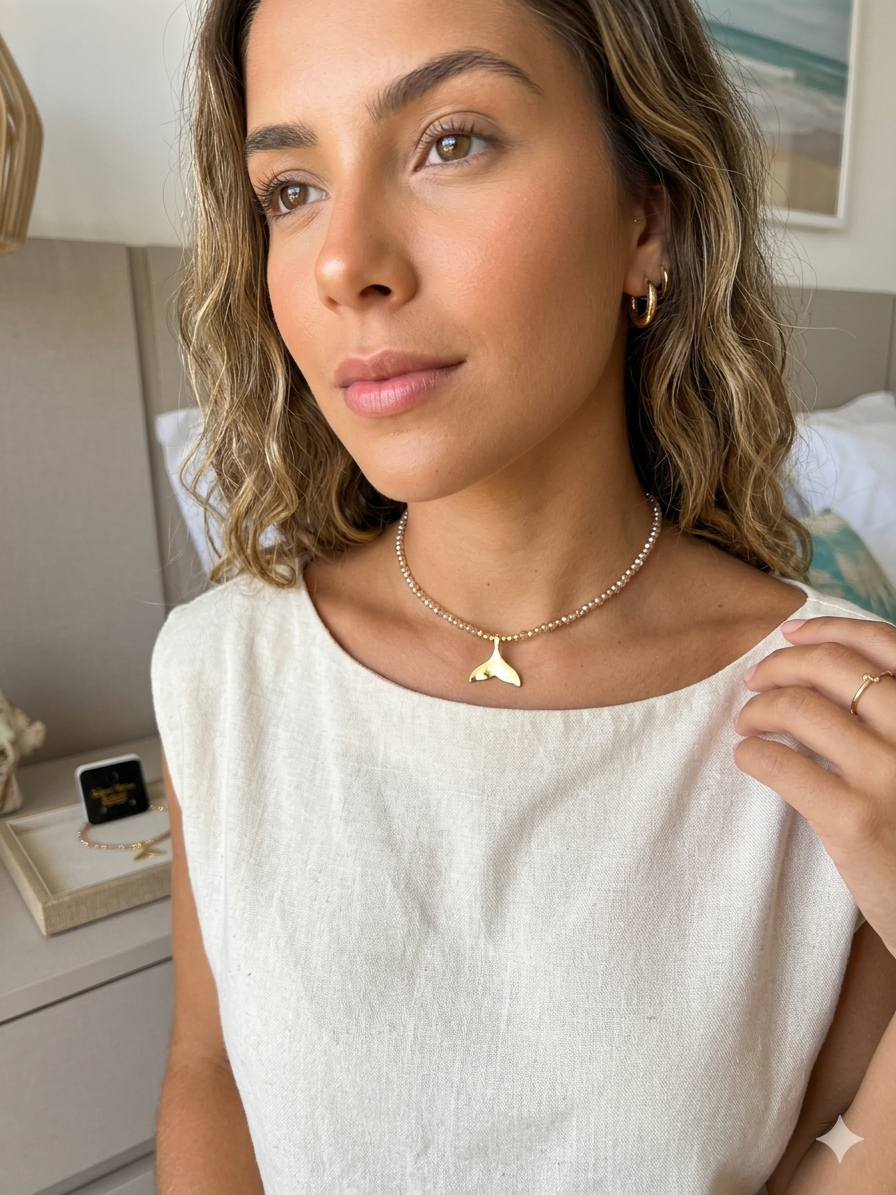 Chocker Beluga Champanhe - Ch080