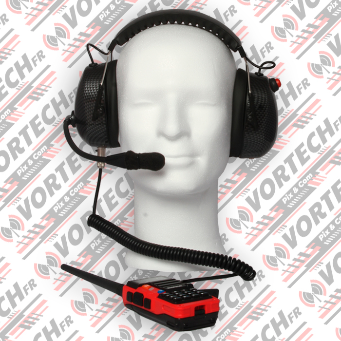 Casque radio antibruit avec microphone