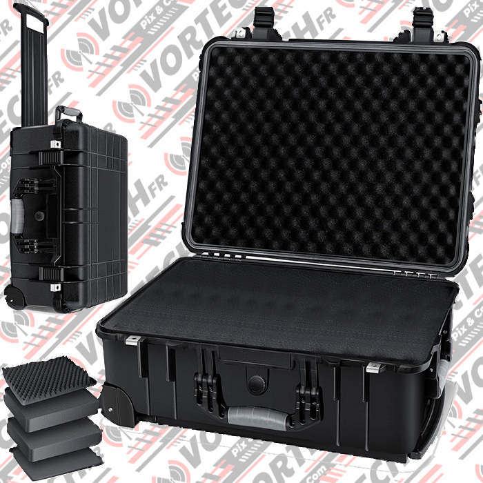 Malette de transport XL antichocs avec Trolley