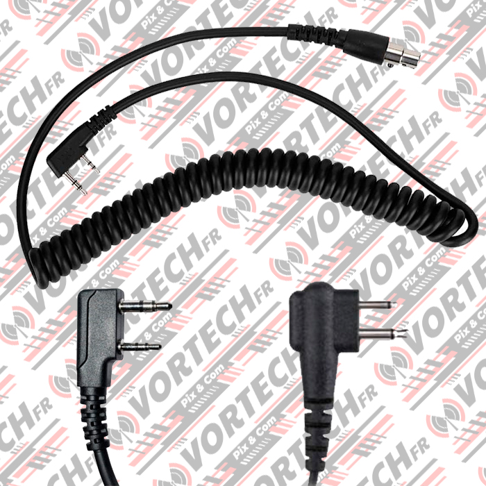 Casque double radio antibruit avec microphone