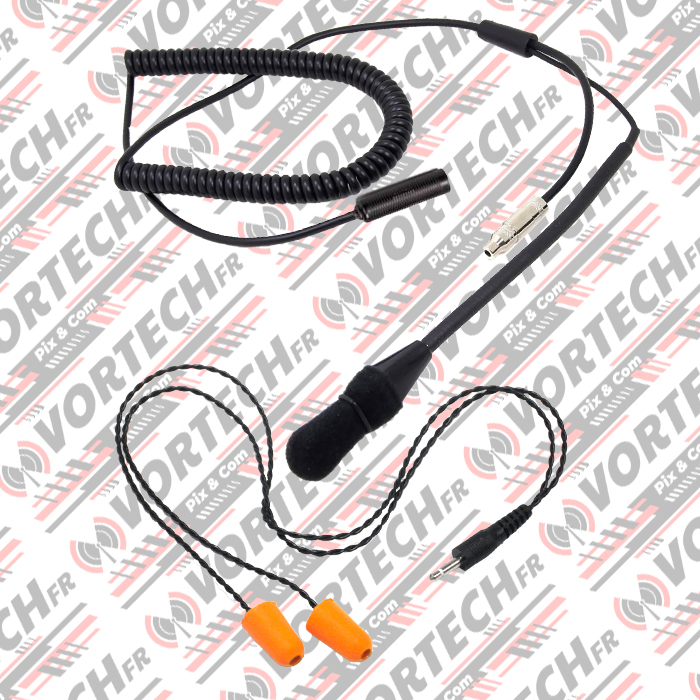 Kit Earplug Ecouteur intra oriculaire + microphone