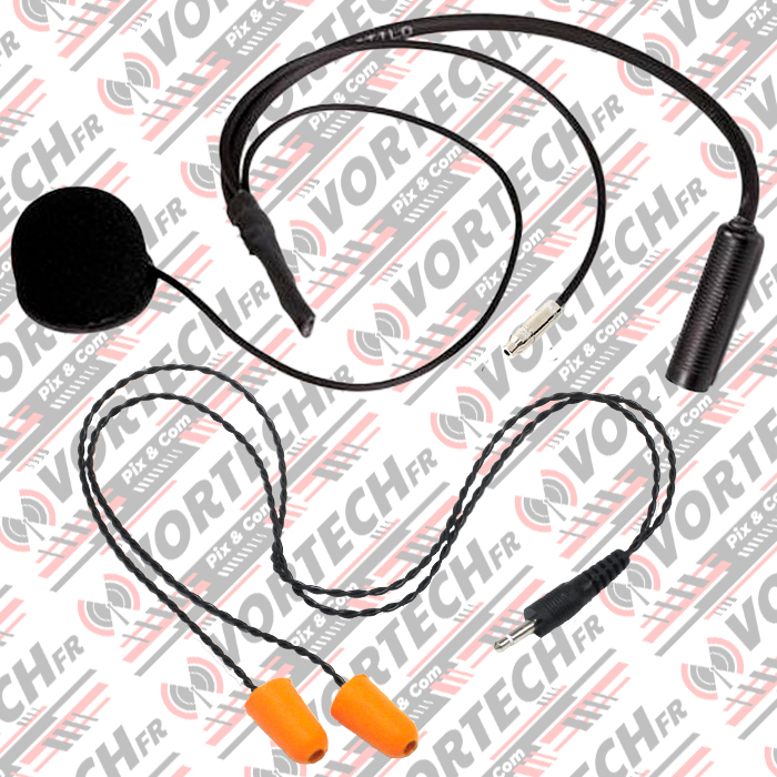 Kit Earplug Ecouteur intra oriculaire + microphone