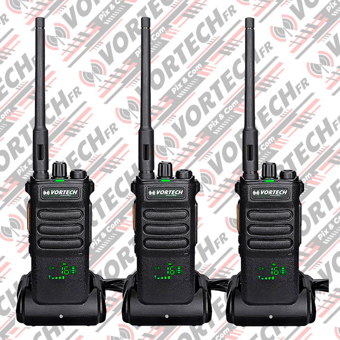 LO de 3 Talkie Walkie UHF robuste