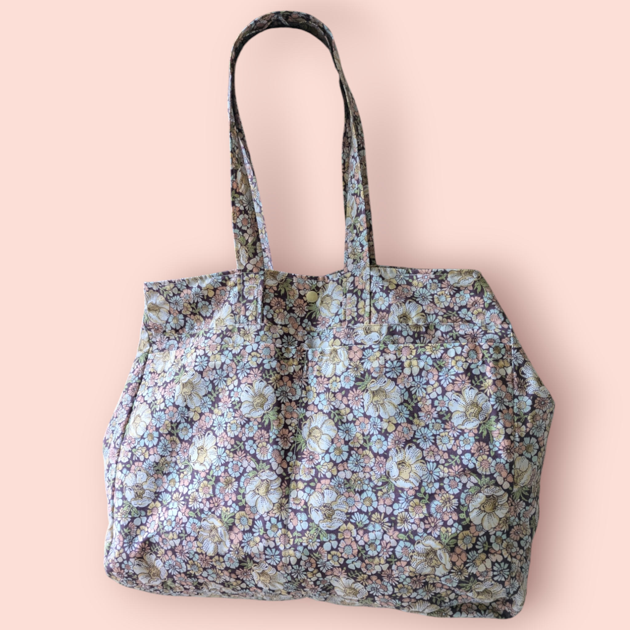 Sac cabas fleuri