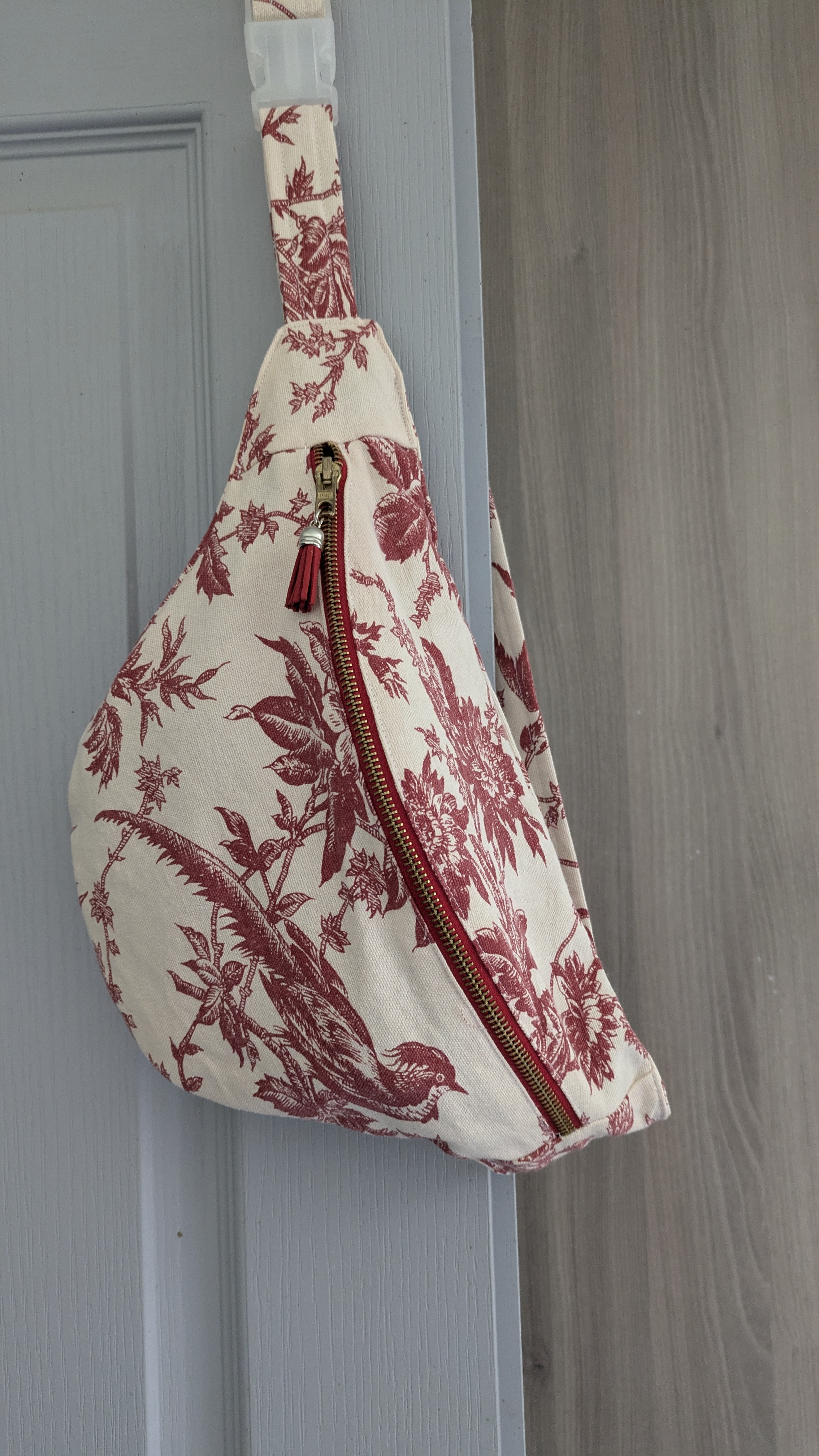 Sac banane toile de Jouy 