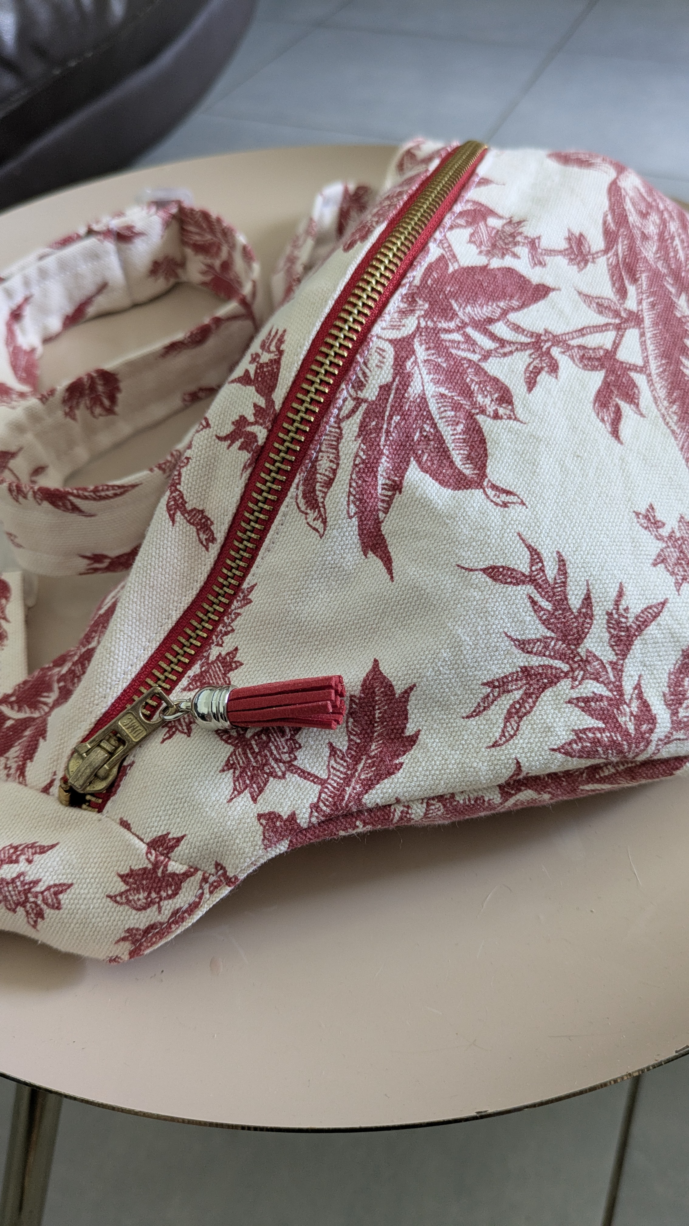 Sac banane toile de Jouy 