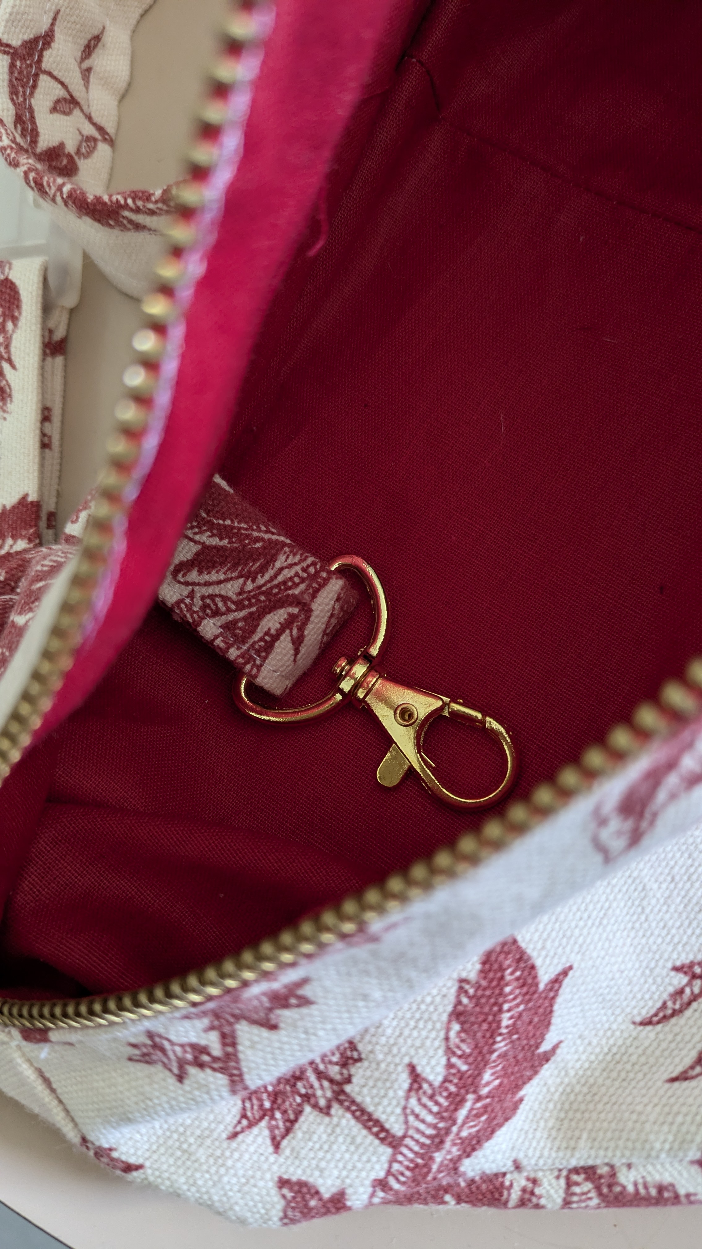 Sac banane toile de Jouy 