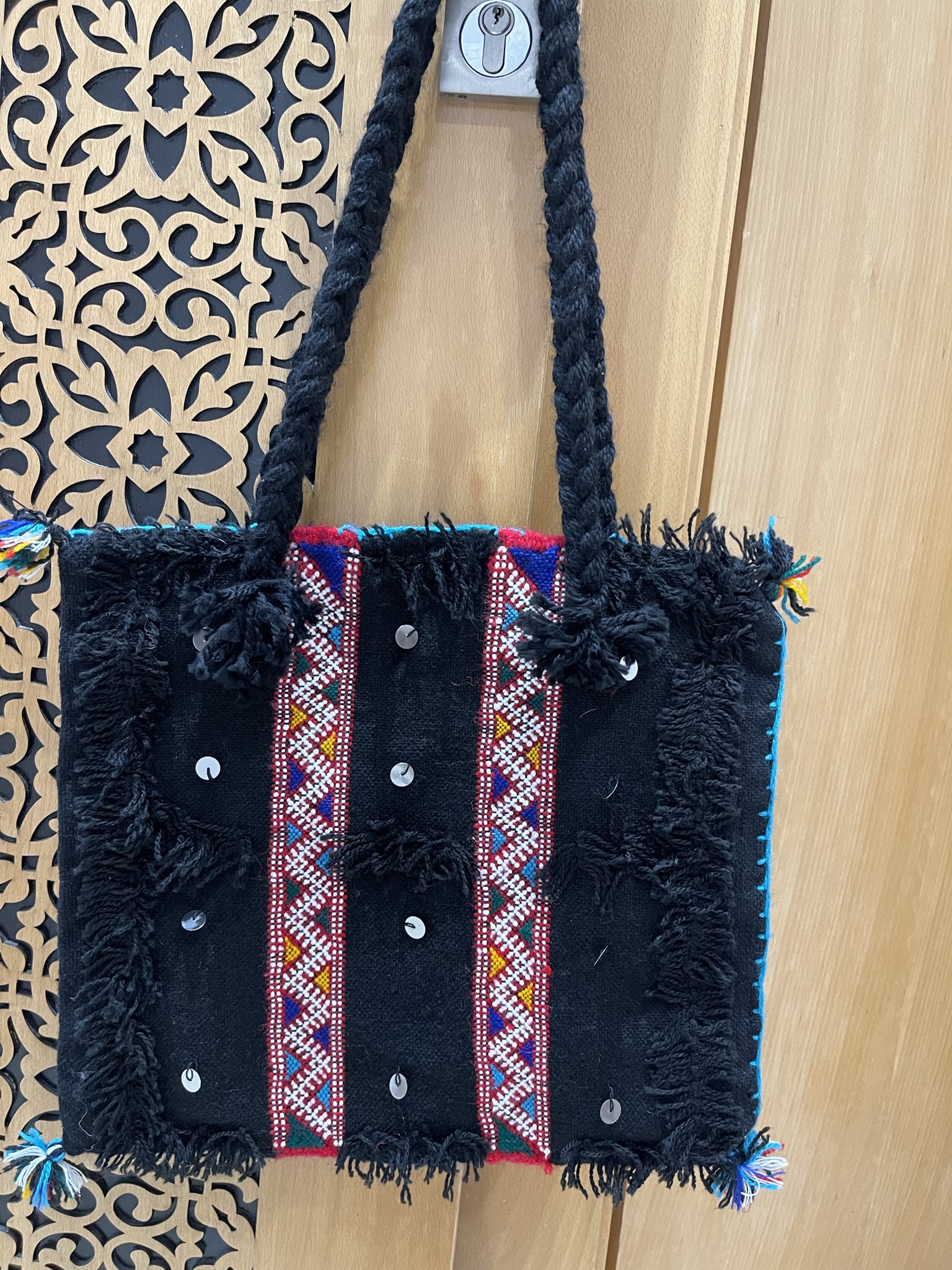 Sac en laine fait à la main