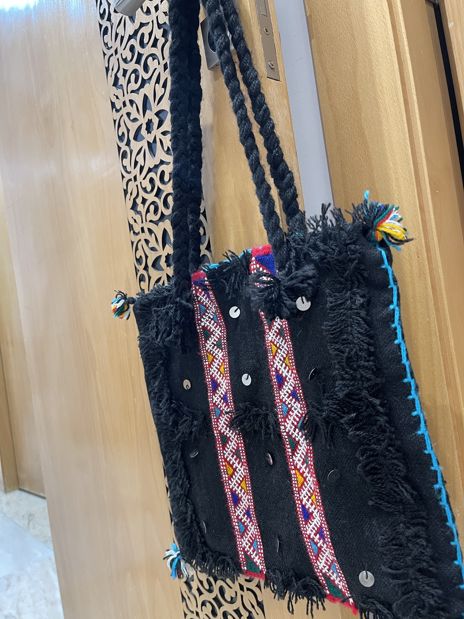 Sac en laine fait à la main