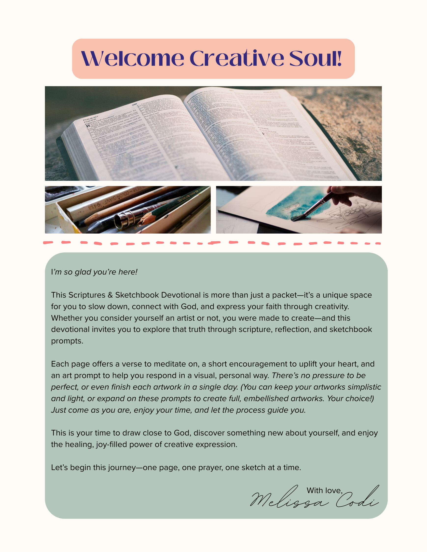 30 Days of Scriptures & Sketchbooks
