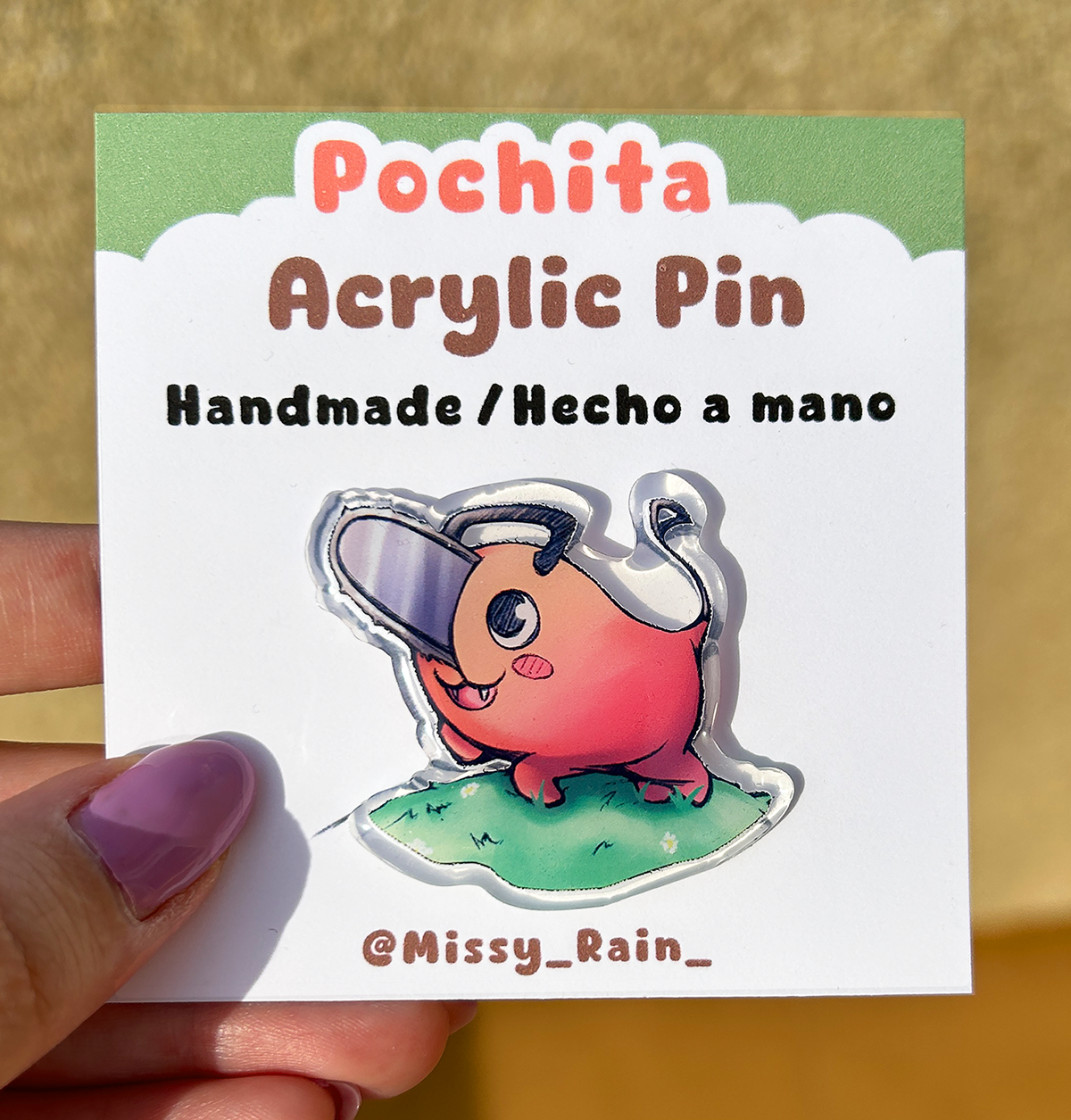 𝗣𝗼𝗰𝗵𝗶𝘁𝗮 Acrylic Pin 
