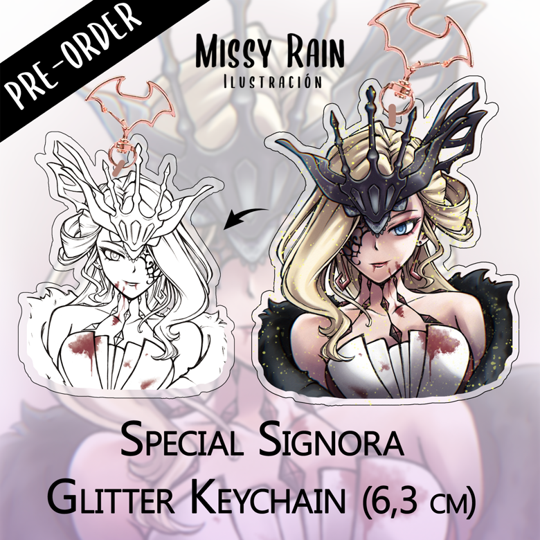 ✦ 𝗦𝗶𝗴𝗻𝗼𝗿𝗮 𝗚𝗹𝗶𝘁𝘁𝗲𝗿 ✦ Keychain 