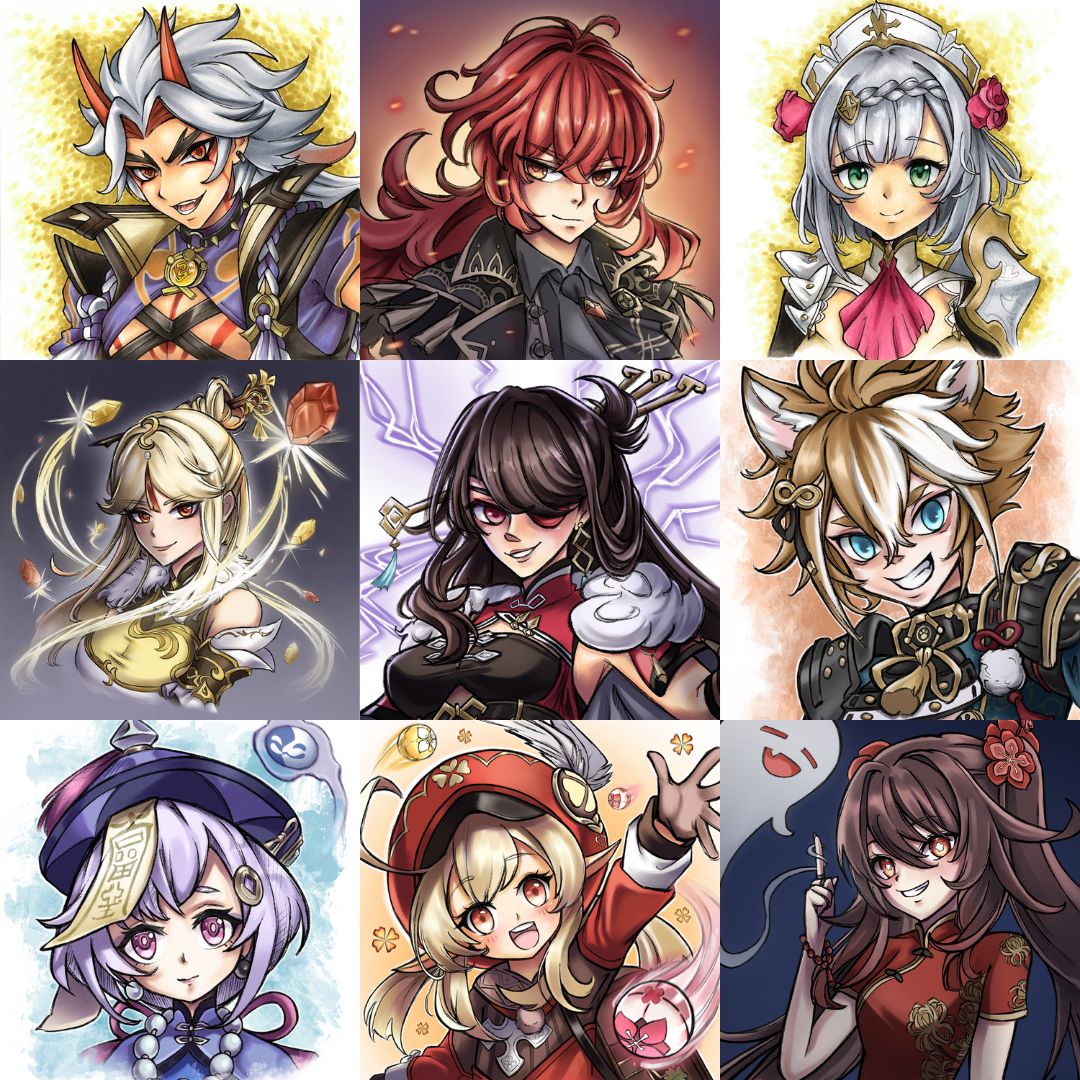 𝗚𝗲𝗻𝘀𝗵𝗶𝗻 𝗜𝗺𝗽𝗮𝗰𝘁 Prints 
